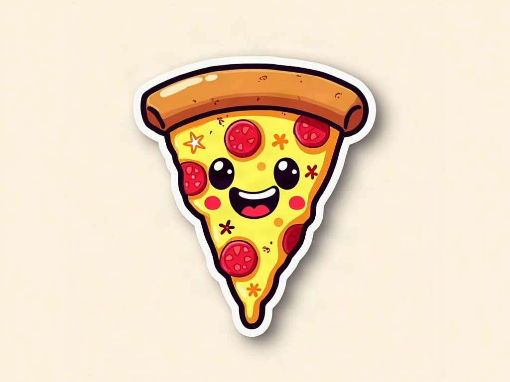 Happy Pizza Slice